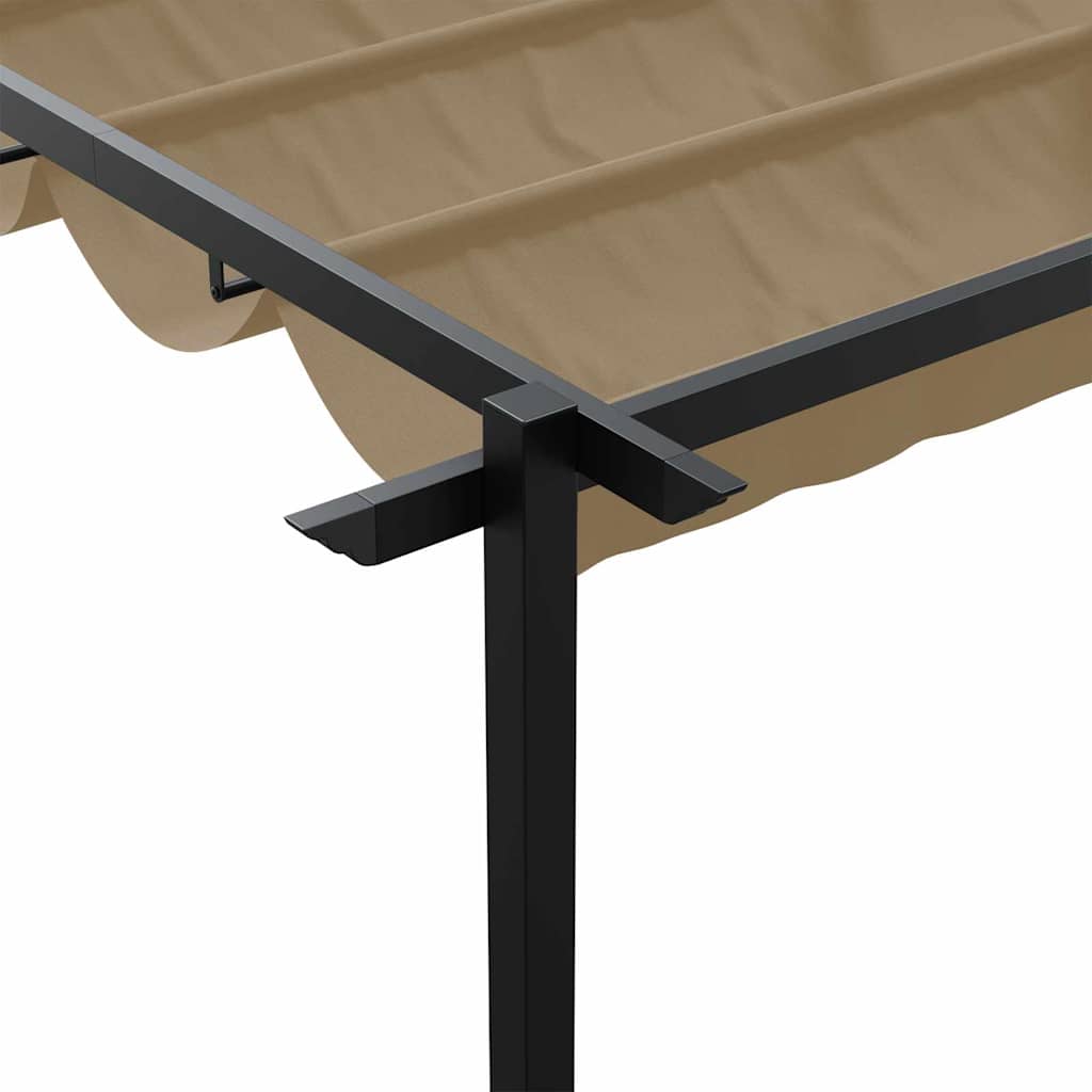 Pavillon 300 x 300 x 200 cm Gråbrun Polyester