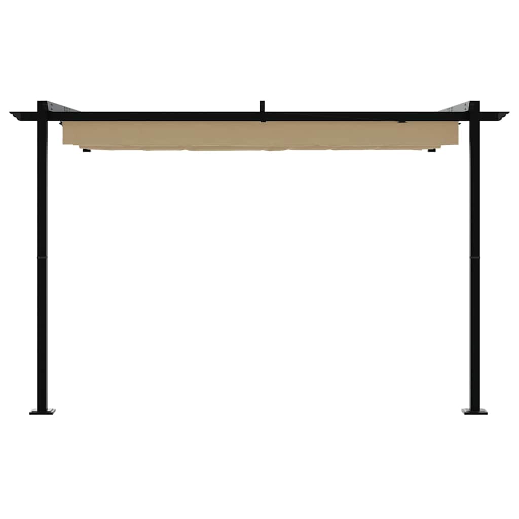 Pavillon 300 x 300 x 200 cm Gråbrun Polyester