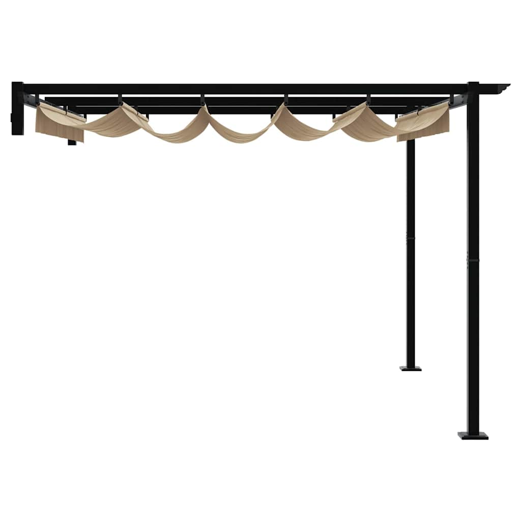 Pavillon 300 x 300 x 200 cm Gråbrun Polyester