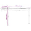 Pavillon 300 x 300 x 200 cm Gråbrun Polyester