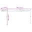 Pavillon 400 x 300 x 200 cm Antracit Polyester