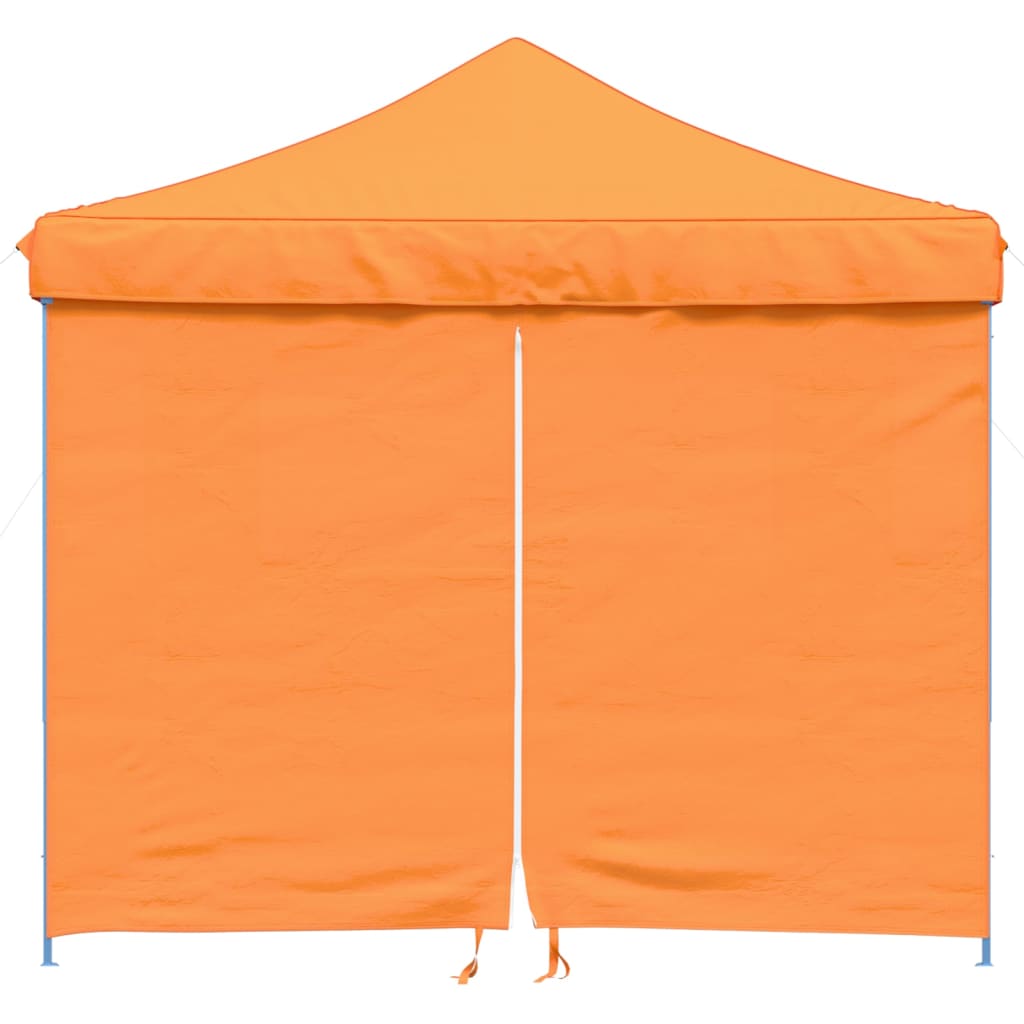 foldbart pop-up festtelt med 4 sidevægge orange