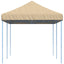 foldbart pop up-festtelt 580x292x315 cm beige