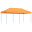 foldbart pop up-festtelt 580x292x315 cm orange