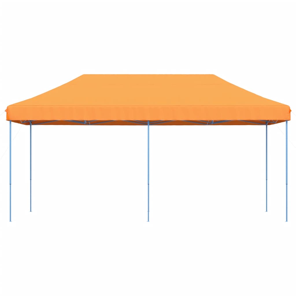 foldbart pop up-festtelt 580x292x315 cm orange
