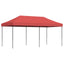 foldbart pop up-festtelt 580x292x315 cm bordeaux