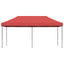 foldbart pop up-festtelt 580x292x315 cm bordeaux
