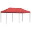 foldbart pop up-festtelt 580x292x315 cm bordeaux