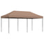 foldbart pop up-festtelt 580x292x315 cm brun