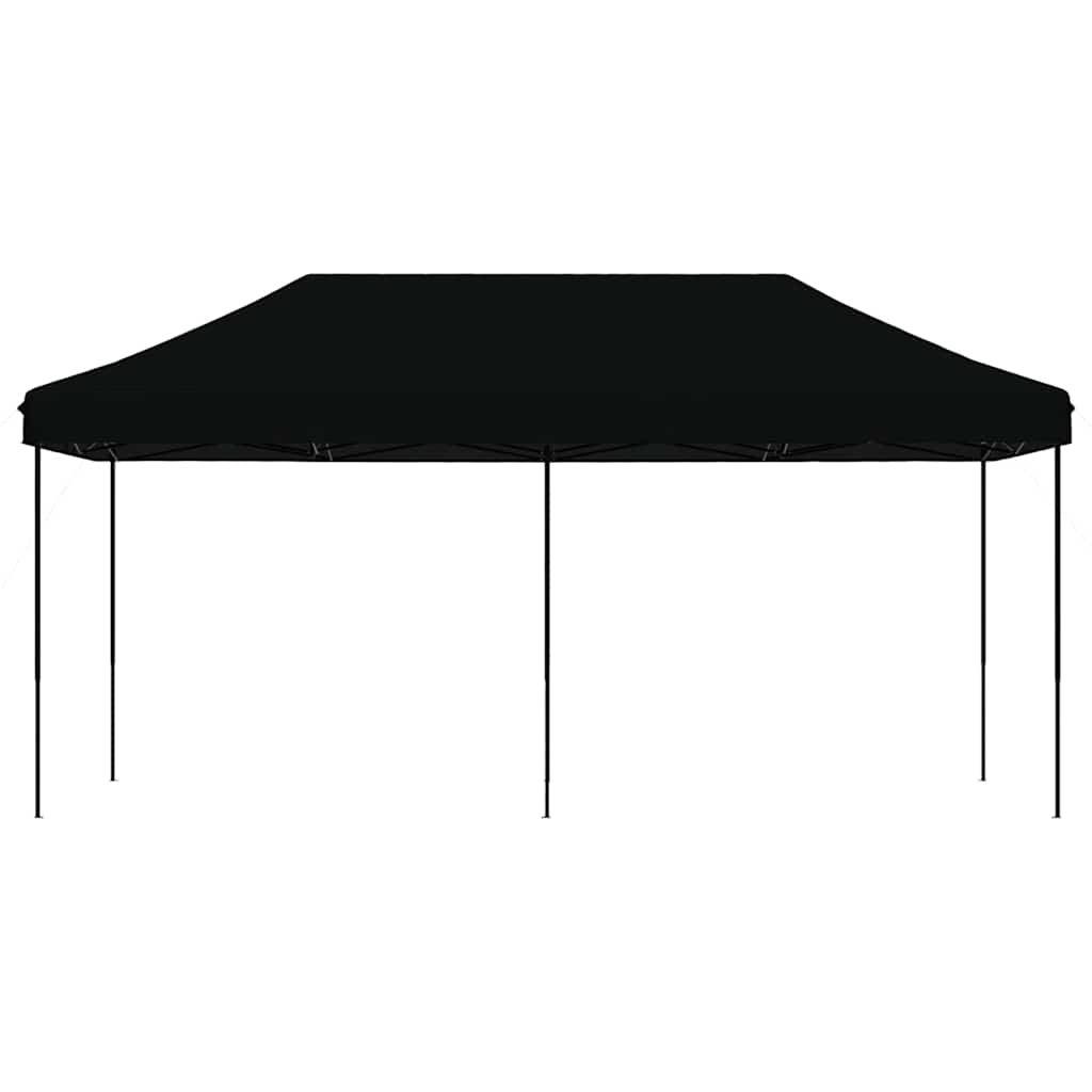 foldbart pop up-festtelt 580x292x315 cm sort