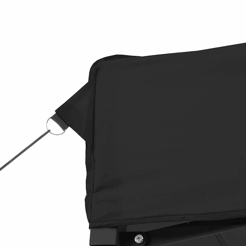 foldbart pop up-festtelt 580x292x315 cm sort