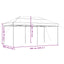 foldbart pop up-festtelt 580x292x315 cm sort