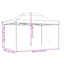 foldbart pop up-festtelt 440x292x315 cm terracotta