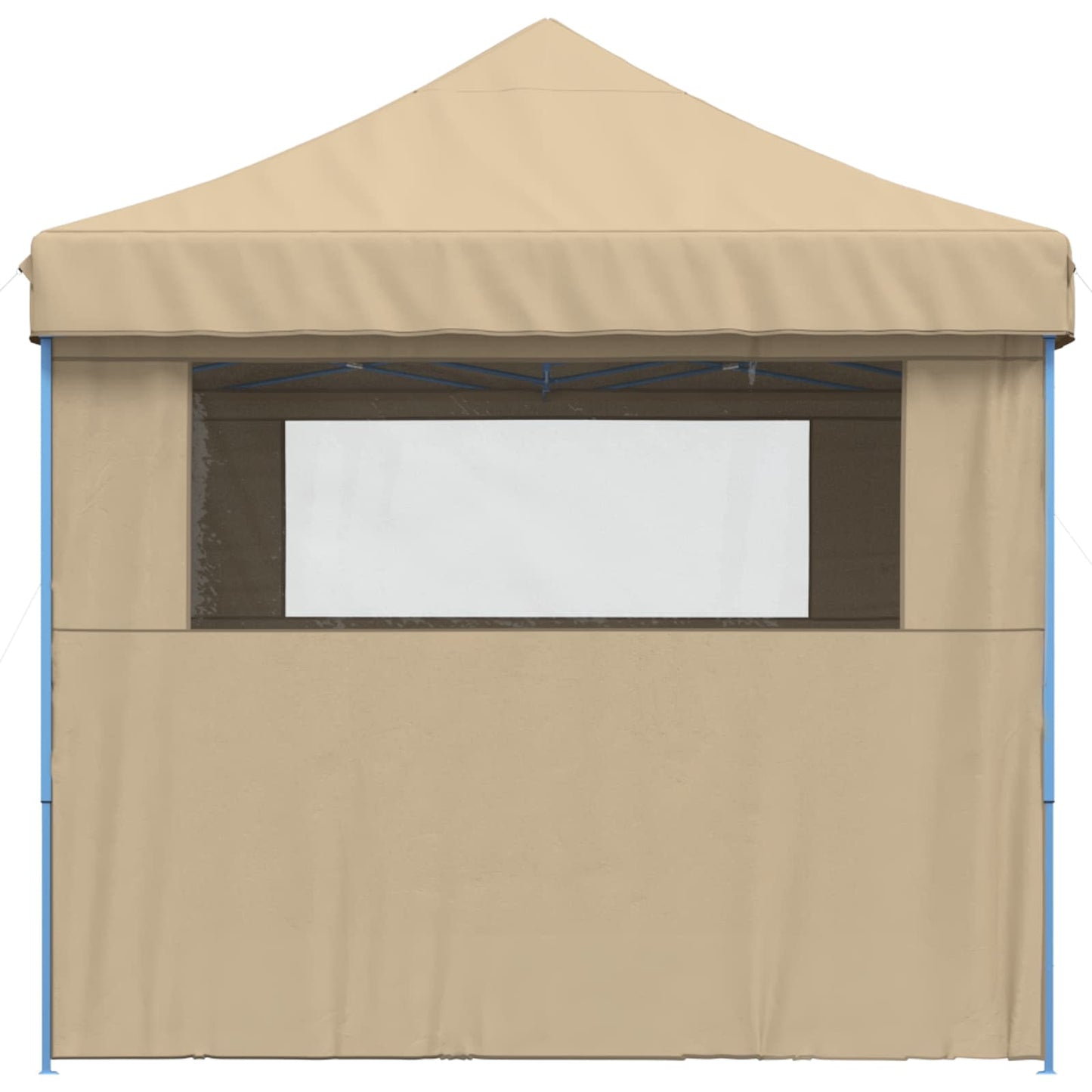 foldbart pop-up festtelt med 4 sidevægge beige
