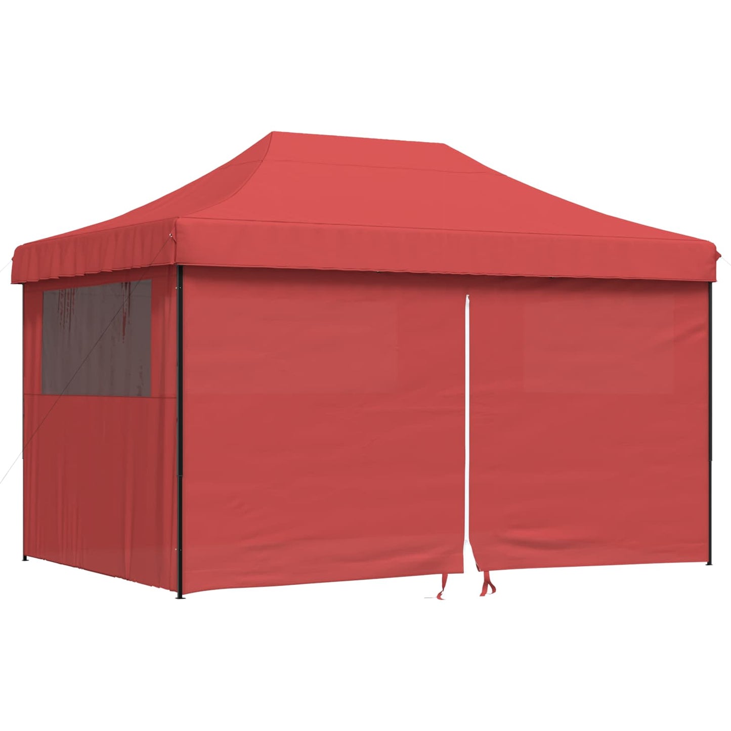 foldbart pop up-festtelt med 4 sidevægge bordeaux