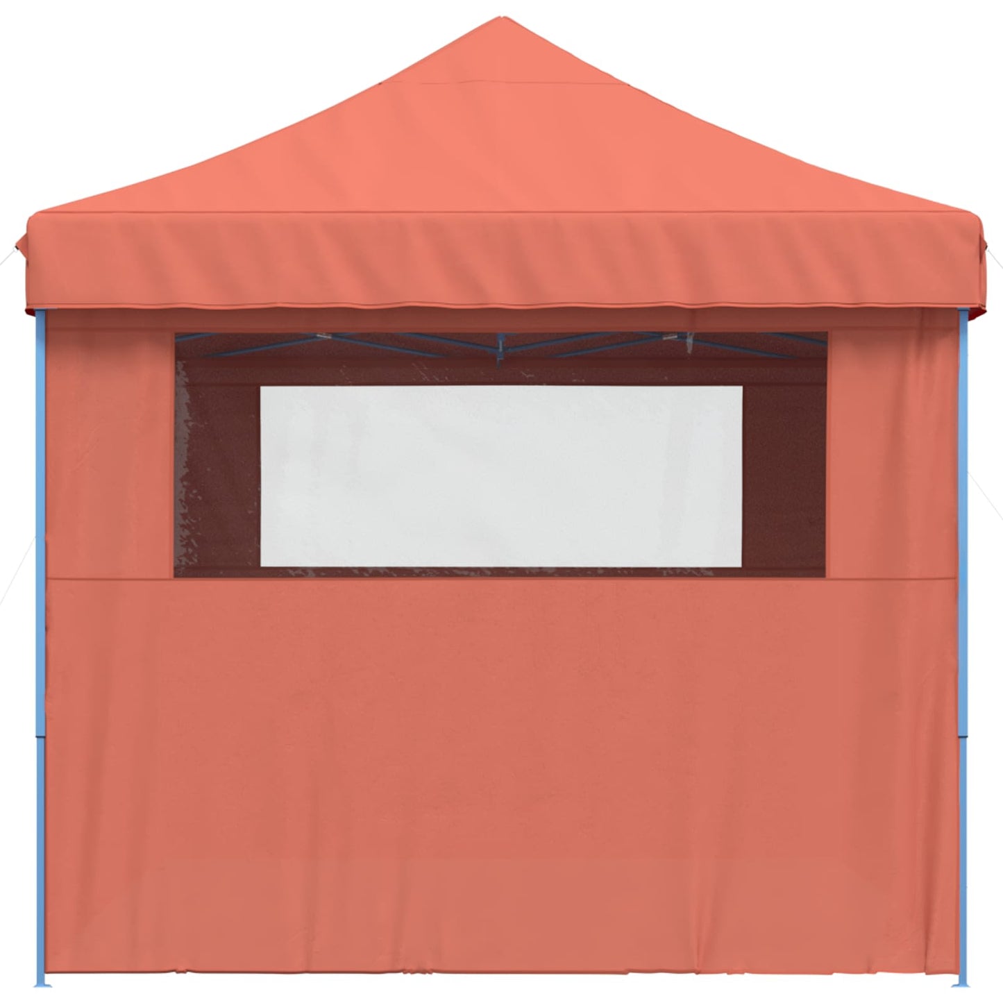 foldbart pop-up festtelt med 4 sidevægge terracotta