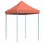 pop op-festtelt 200x200x306 cm foldbart terracottafarvet