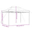 pop op-festtelt 410x279x315 cm foldbart orange