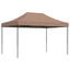 pop op-festtelt 410x279x315 cm foldbart brun