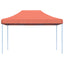 pop op-festtelt 410x279x315 cm foldbart terracottafarvet