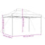 pop op-festtelt 410x279x315 cm foldbart terracottafarvet