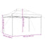 pop op-festtelt 410x279x315 cm foldbart sort