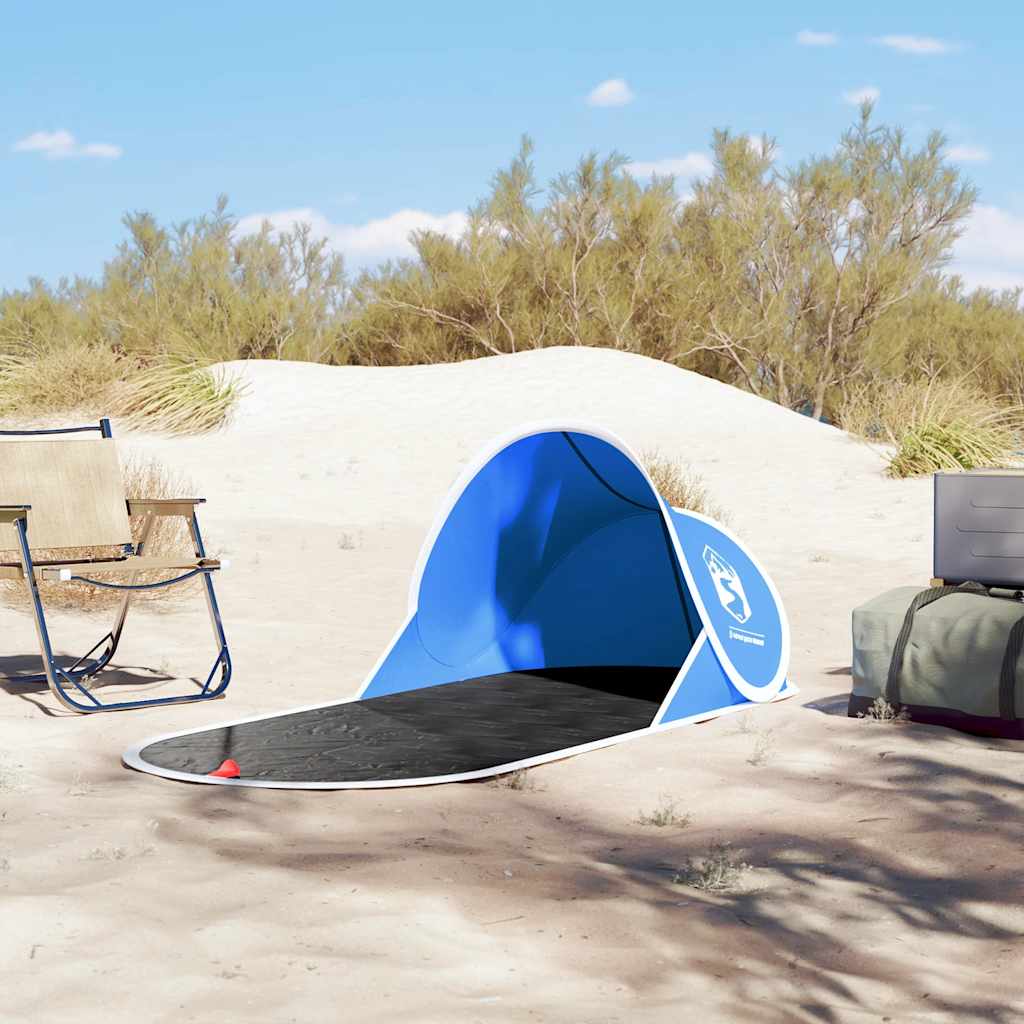 strandtelt vandtæt pop-up azurblå