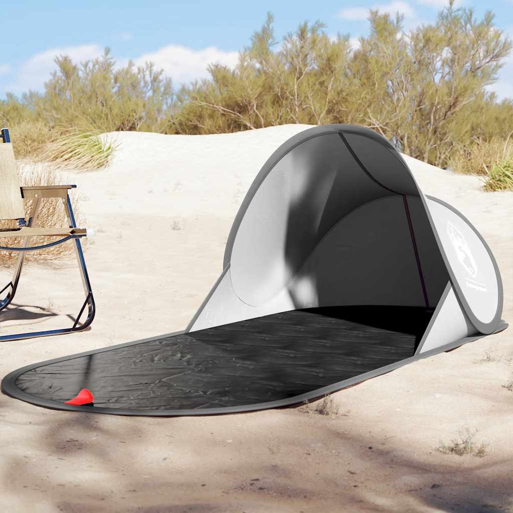 strandtelt pop-up vandtæt grå billede
