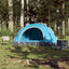 4-personers campingtelt quick-release blå