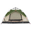 3-personers campingtelt kuppel quick-release grøn