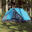 3-personers campingtelt kuppel quick-release blå
