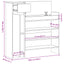 skoreol 100,5x28x100 cm konstrueret træ sonoma-eg