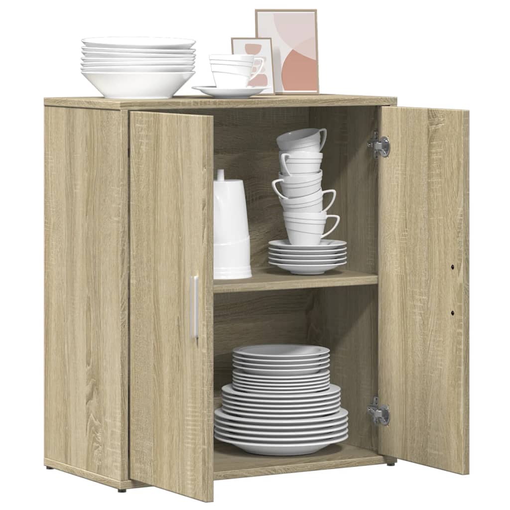 skænk 60x31x70 cm konstrueret træ sonoma-eg