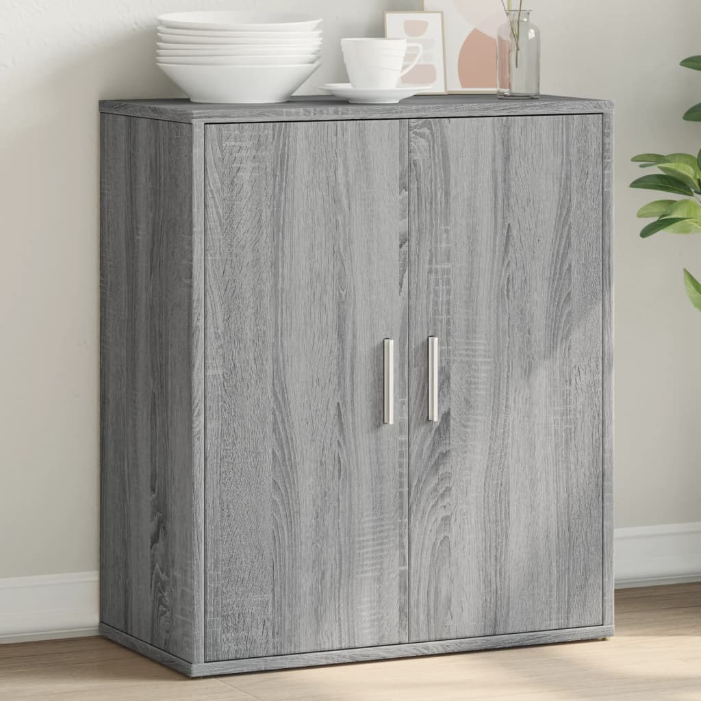 skænk 60x31x70 cm konstrueret træ grå sonoma-eg