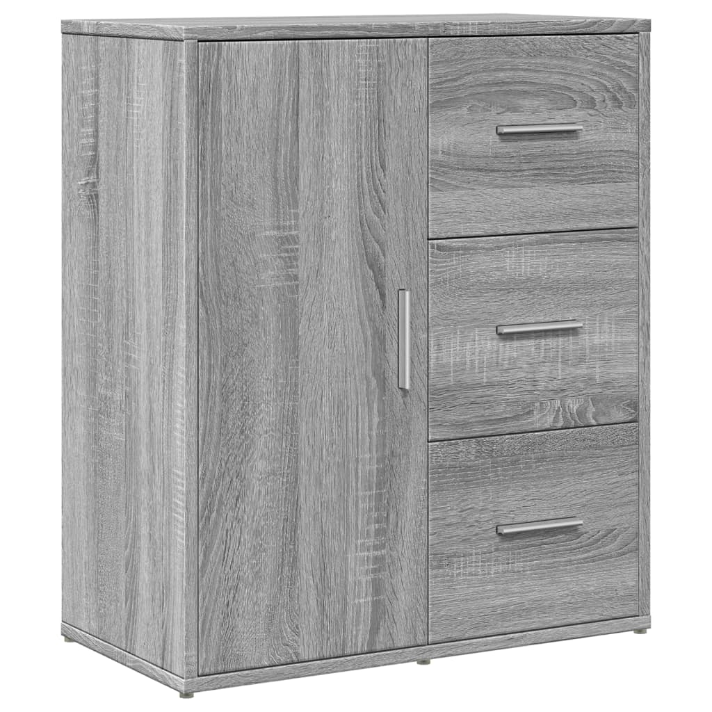 skænk 60x31x70 cm konstrueret træ grå sonoma-eg