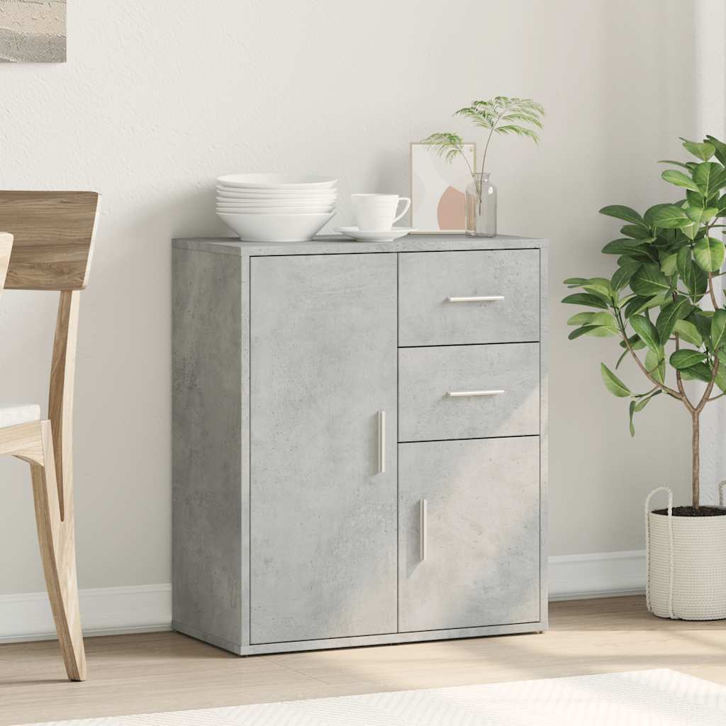 skænk 60x31x70 cm konstrueret træ betongrå