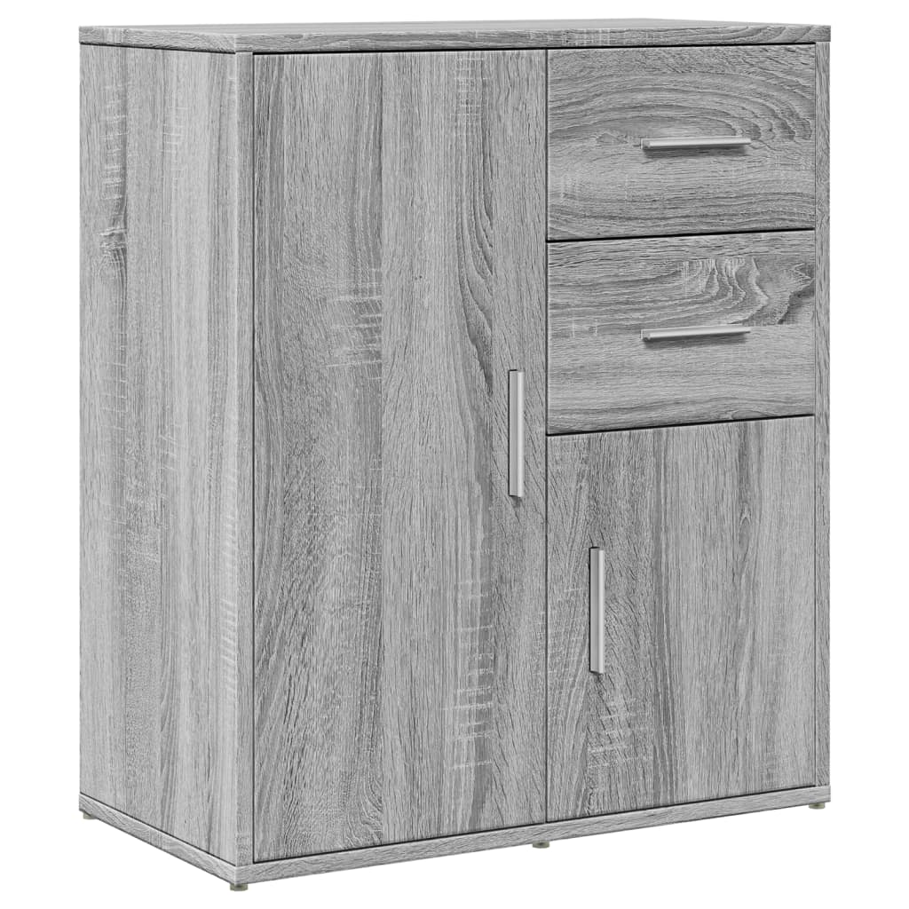 skænk 60x31x70 cm konstrueret træ grå sonoma-eg