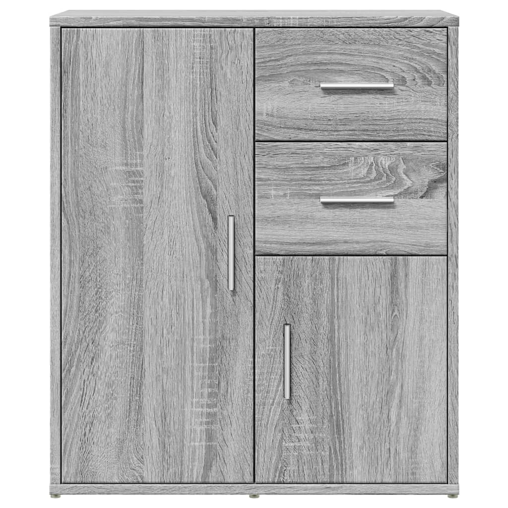 skænk 60x31x70 cm konstrueret træ grå sonoma-eg
