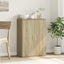 skab 60x31x84 cm konstrueret træ røget egetræsfarve