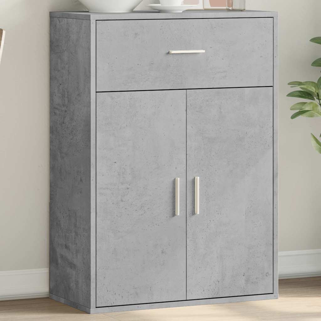 skænk 60x30x84 cm konstrueret træ betongrå