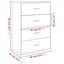 skab 60x31x84 cm konstrueret træ hvid