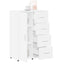 skab 60x31x84 cm konstrueret træ hvid