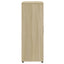skab 60x31x84 cm konstrueret træ røget egetræsfarve