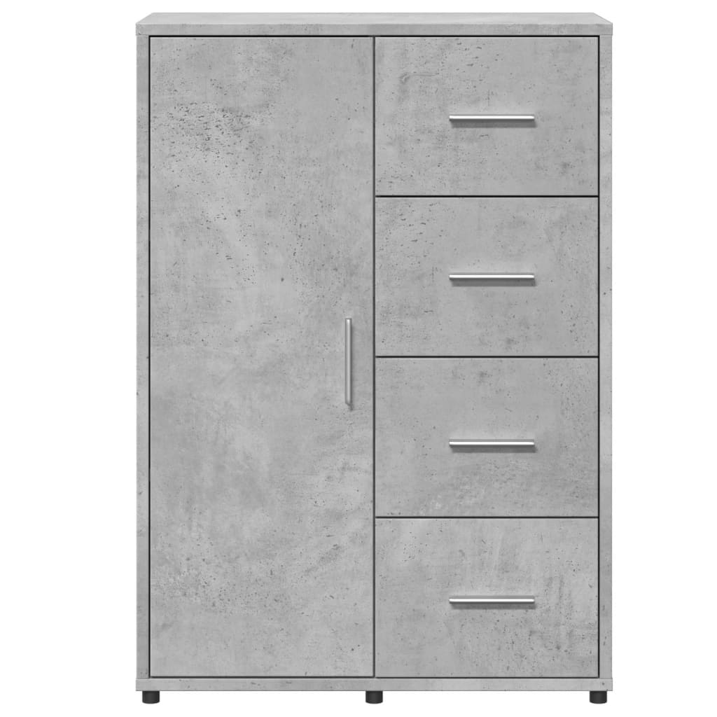 skænk 60x31x84 cm konstrueret træ betongrå