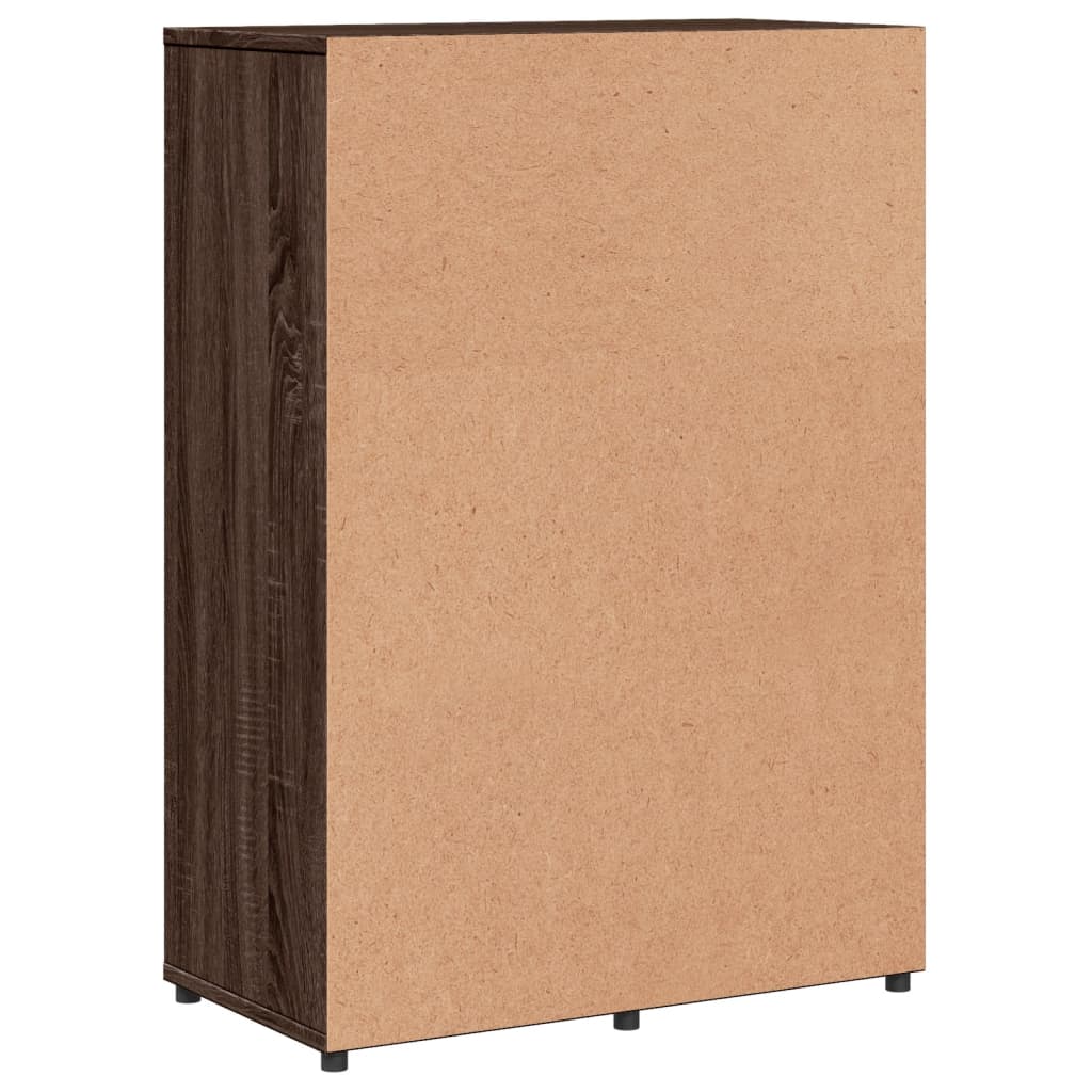 skænk 60x31x84 cm konstrueret træ brun egetræsfarve