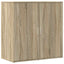 skænk 79x38x80 cm konstrueret træ sonoma-eg