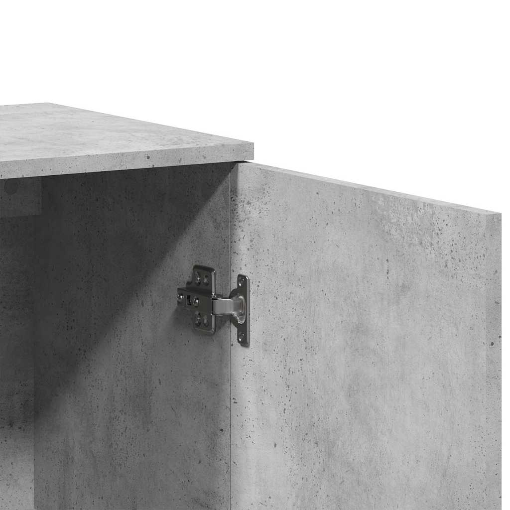 skænk 79x38x80 cm konstrueret træ betongrå