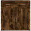 skænk 79x38x80 cm konstrueret træ røget egetræsfarve
