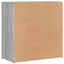 skab 79x38x80 cm konstrueret træ grå sonoma-eg