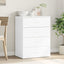 skab 60x39x80 cm konstrueret træ hvid